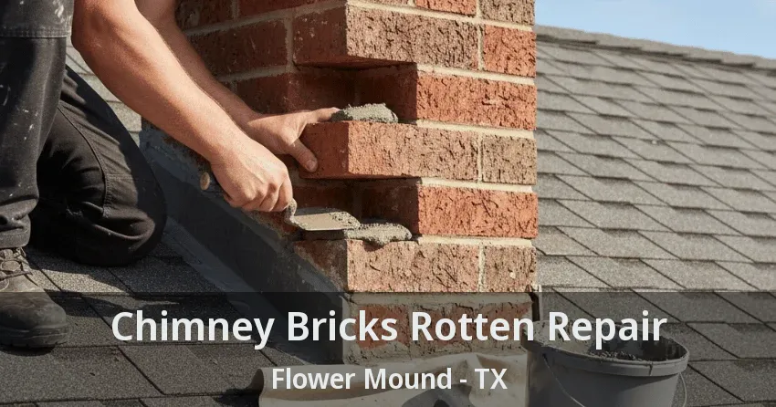 Chimney Bricks Rotten Repair Flower Mound - TX