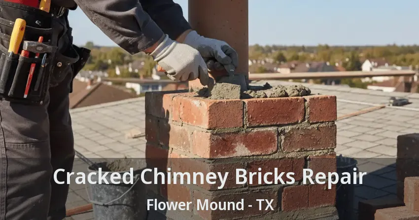 Cracked Chimney Bricks Repair Flower Mound - TX